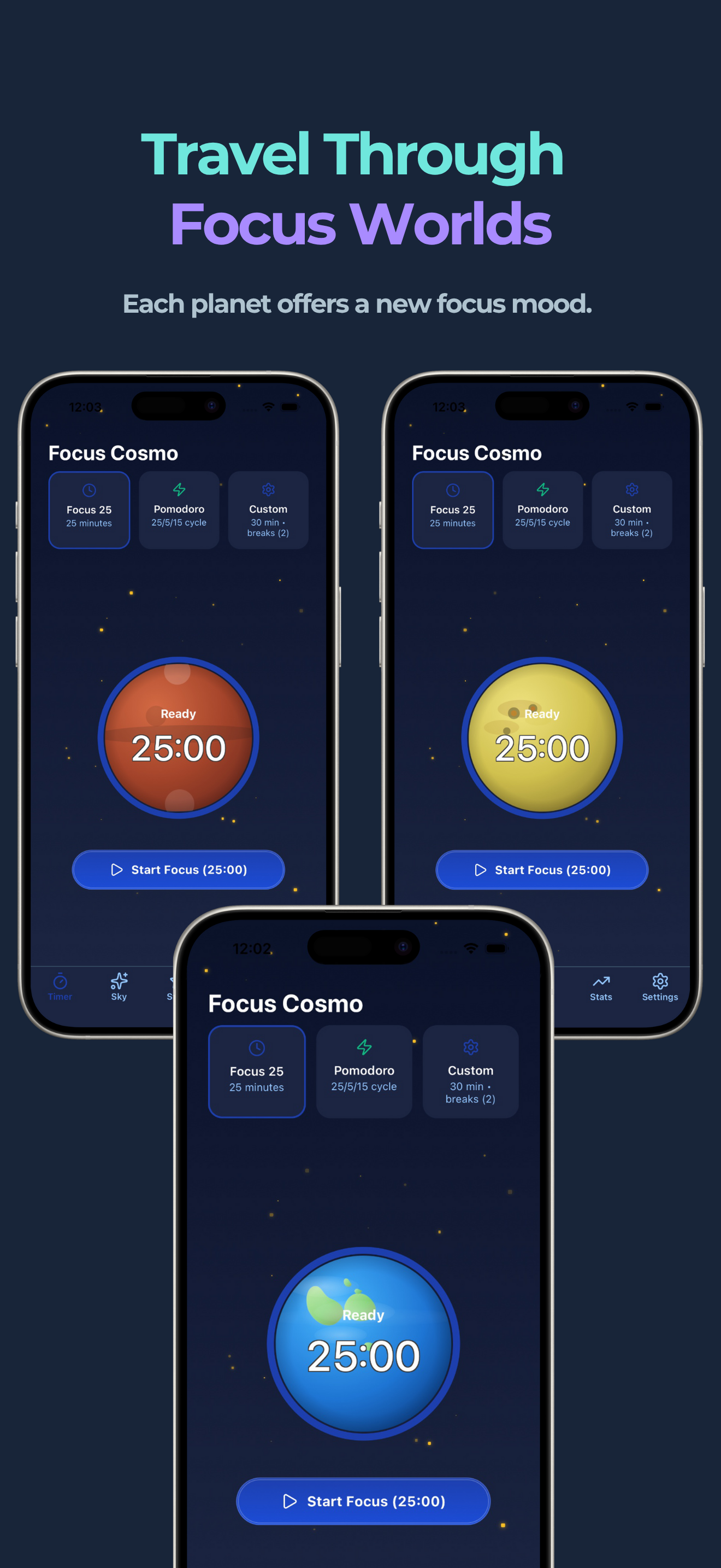 Focus Cosmo in-app screenshot