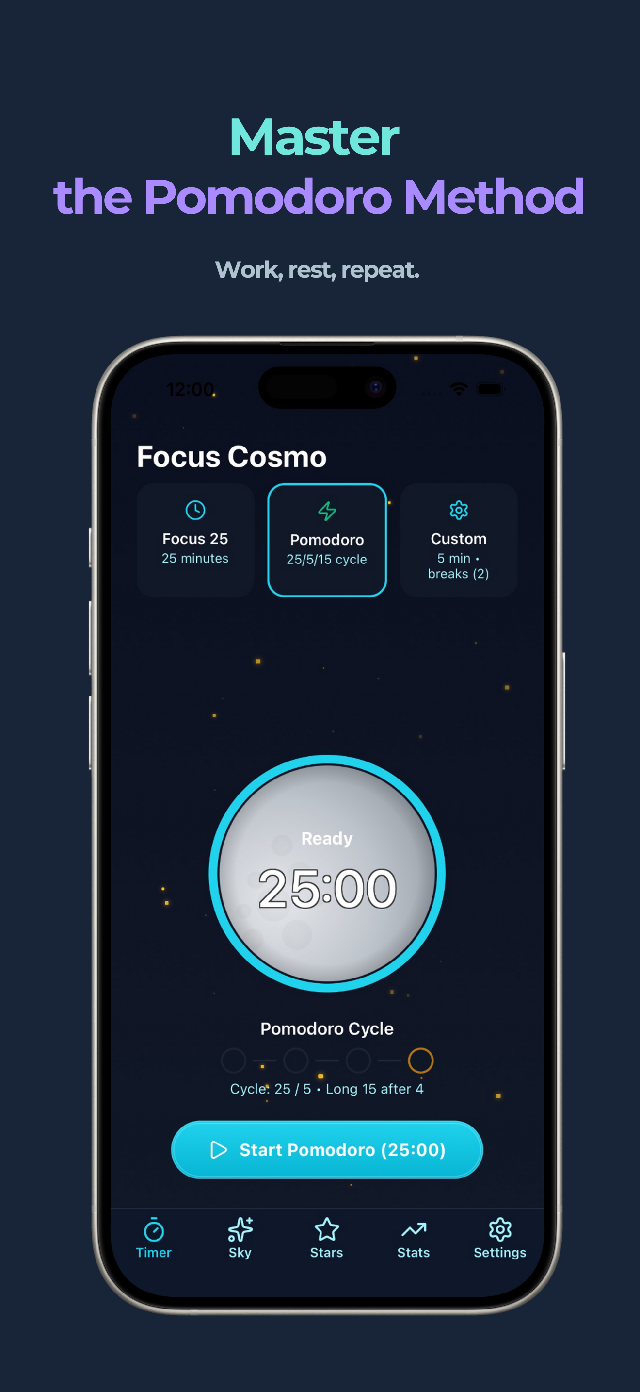 Focus Cosmo in-app screenshot