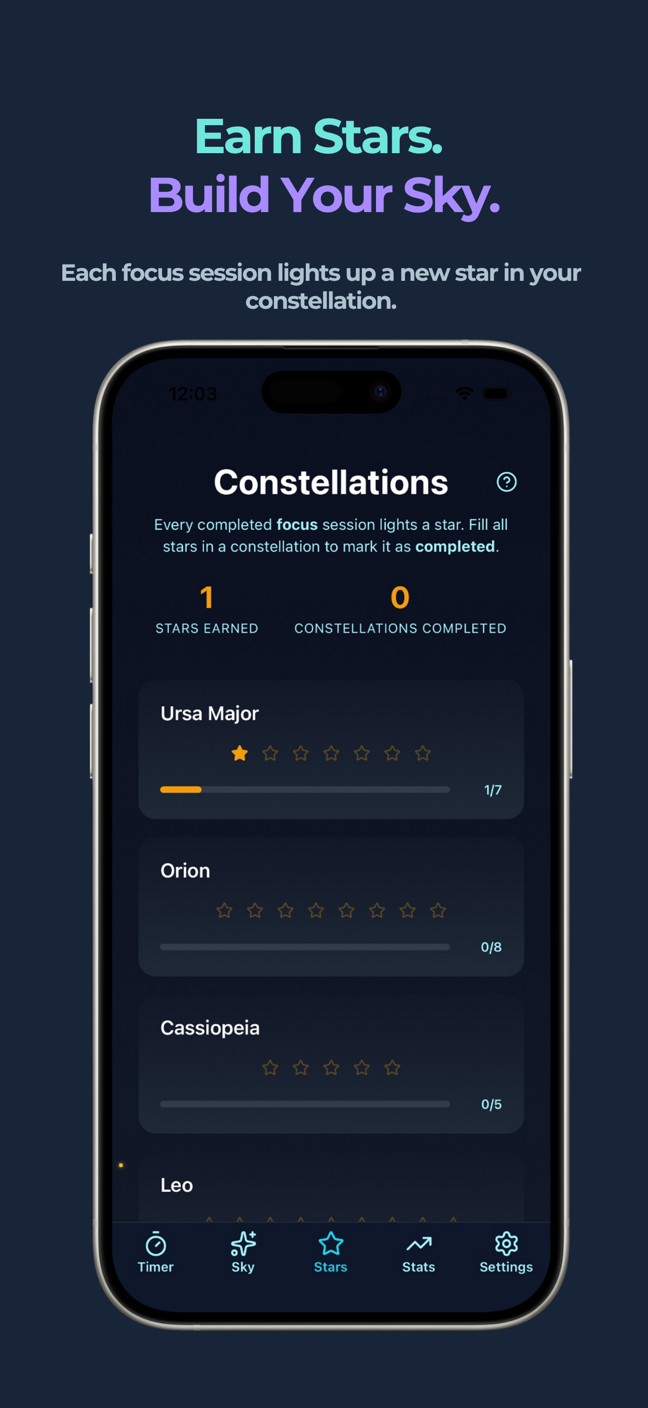 Focus Cosmo in-app screenshot