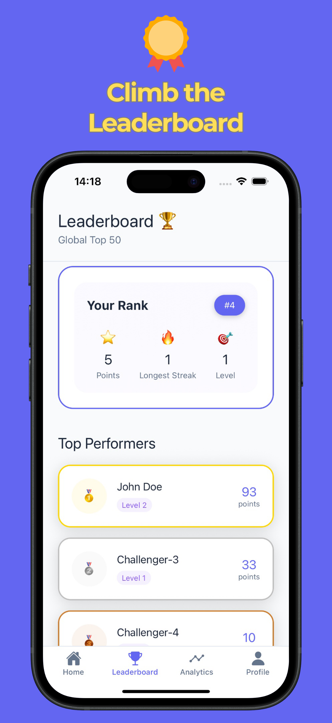 Habitorm in-app screenshot