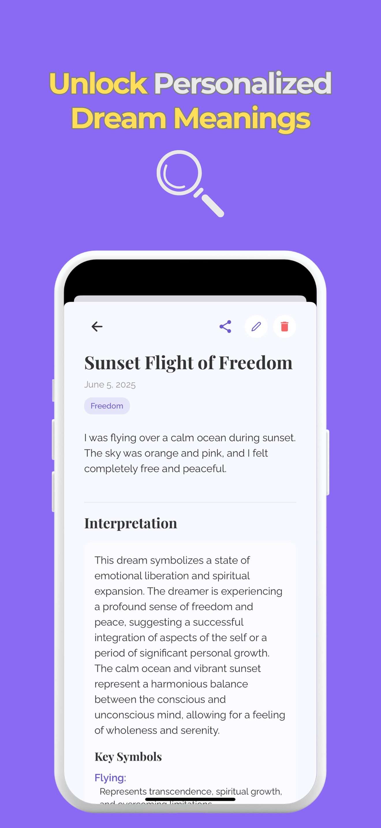 Lucidory in-app screenshot