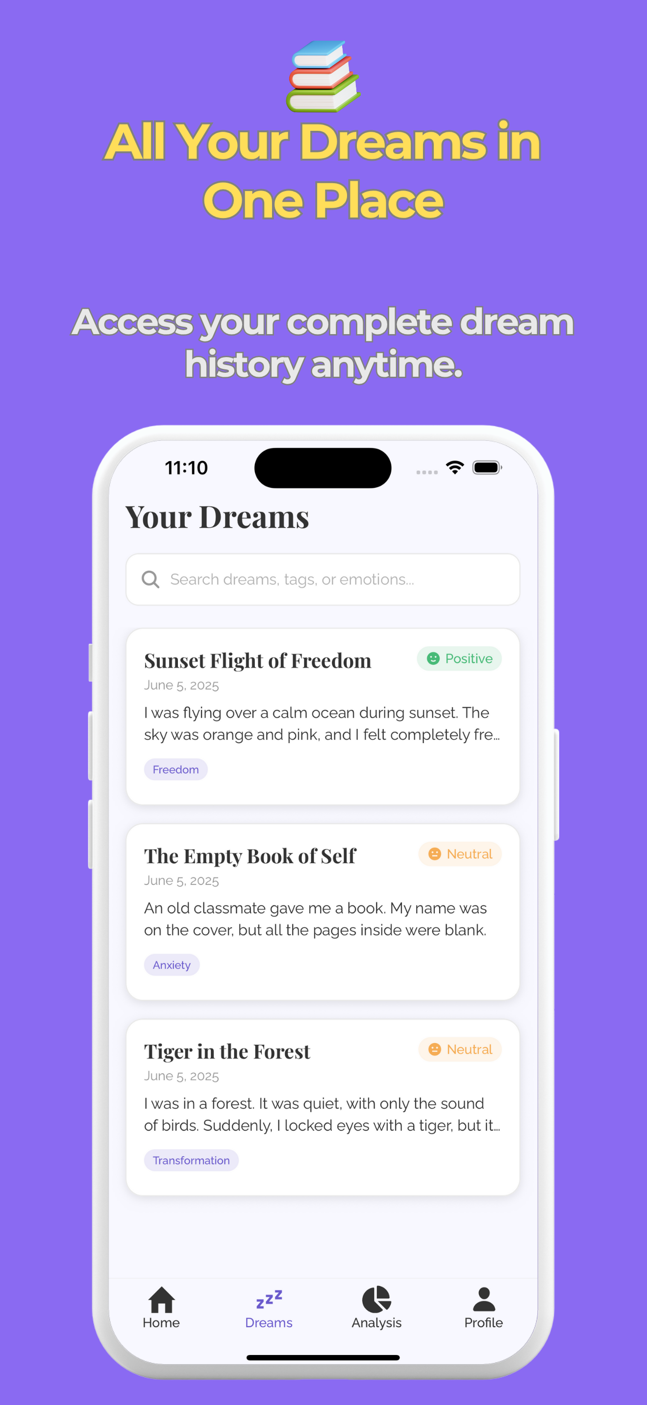 Lucidory in-app screenshot